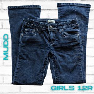 *PENDING* MUDD Dark Wash Flare Denim Jeans Size 12 R kids girls